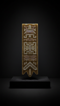 Embroidered Ceremonial Sash in Midnight Velvet
