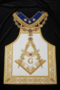 Freemason Grand Master Apron & Collar Regalia